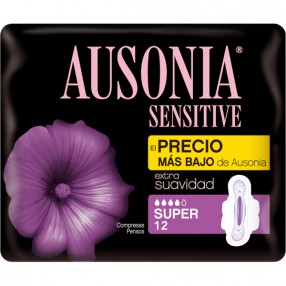 AUSONIA SENSITIVE compresa normal bolsa 14 unidades